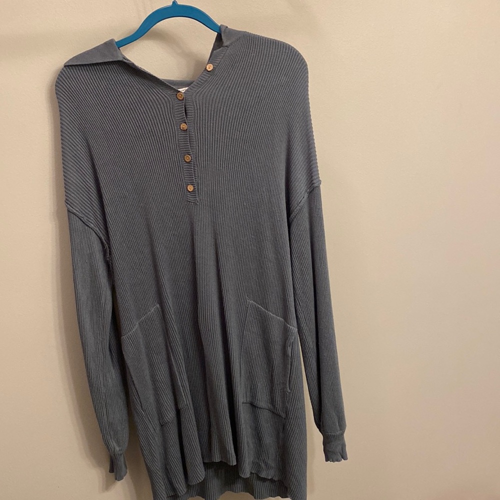 Davi and Dani green collared sweater dress with pockets. Worn once
